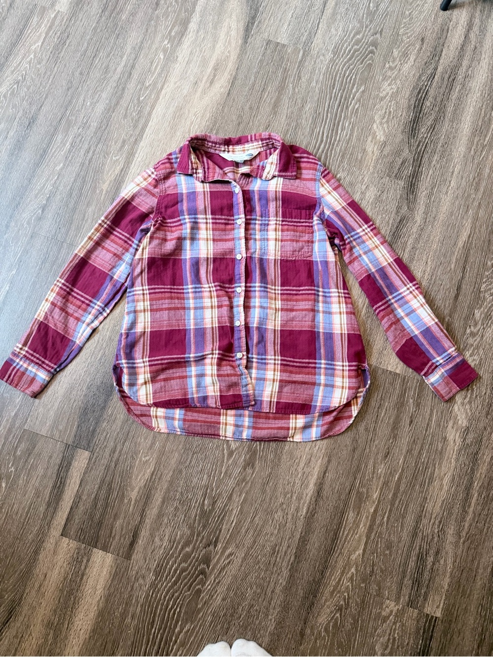 Old Navy Women’s Plaid Button-Down Shirt